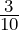 \frac{3}{10}